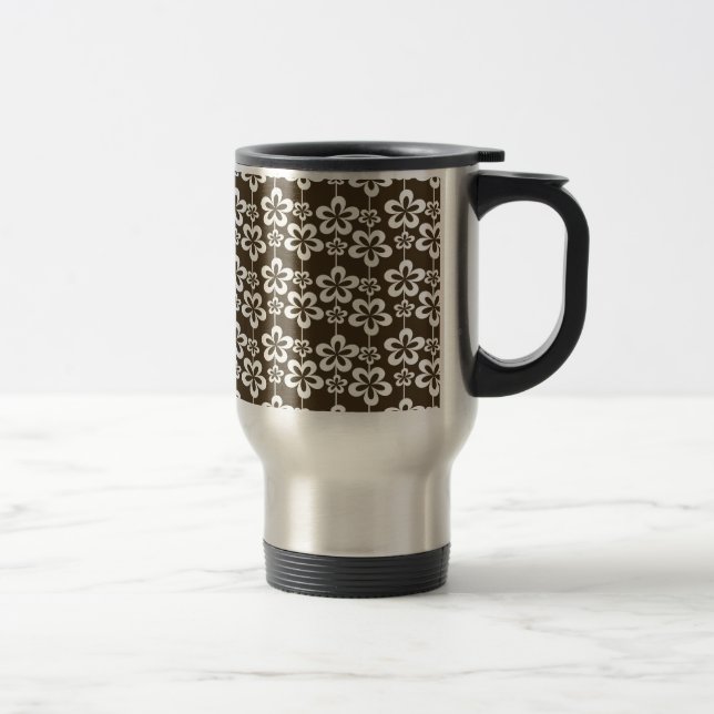 Caneca Térmica Trendy Girly Floral Pattern (Direita)