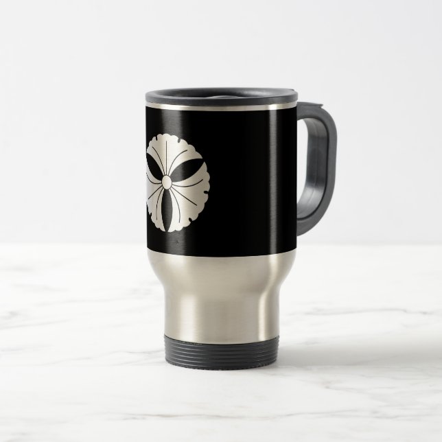 Caneca Térmica Três folhas de ginkgo (Frente Esquerda)