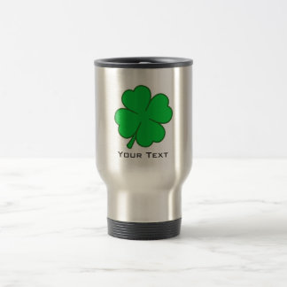 Caneca Térmica Trevo de quatro folhas; metal-olhar