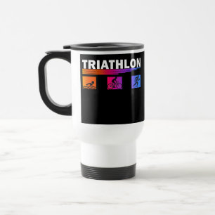 Caneca Térmica Triathlon: Apanhando a Natação, bicicleta, corra