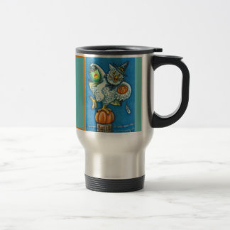 CANECA TÉRMICA TRICK OU TREAT, CHEIRA MEU PÉ DE METADE, ENGRAÇADO