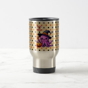 Caneca Térmica Trick ou Treine Octopus Halloween