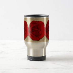 Caneca Térmica Trio   do casamento da rosa vermelha personalizado