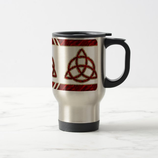 Caneca Térmica Triquetra Red Silk (Direita)