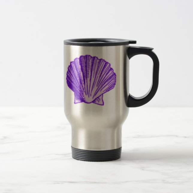 Caneca Térmica Tropical Lua-Luar - Shell Roxo (Direita)