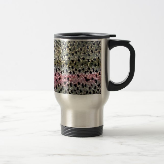 Caneca Térmica Truta de arco-íris por PatternWear© (Direita)