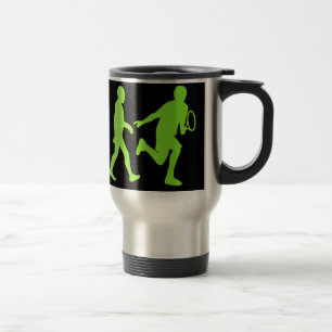 Caneca Térmica Tshirt cómico do tênis do tênis da evolução