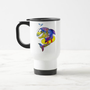 Caneca Térmica Tubarão-branco-branco-corante no chão