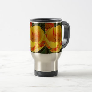 Caneca Térmica Tulipas Amarelas primavera