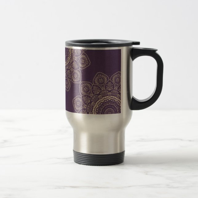 Caneca Térmica Tulipas de lavanda (Direita)