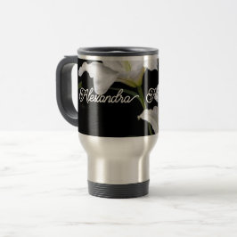 Caneca Térmica Tumbler com alça, tampa e palha, sem manchas