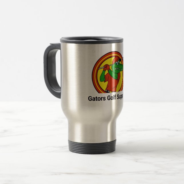Caneca Térmica Tumbler com Logo da Gator Impresso (Frente Esquerda)