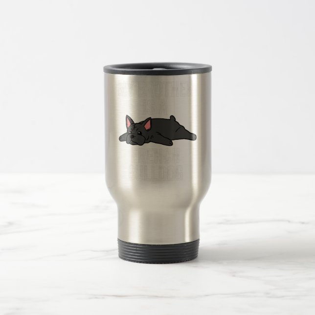 Caneca Térmica Tumbler da Garota do Buldogue Francês | Presentes  (Centro)