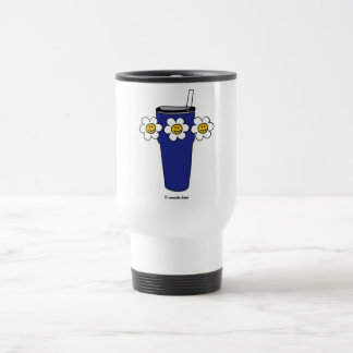 Caneca Térmica Tumbler feliz de flores