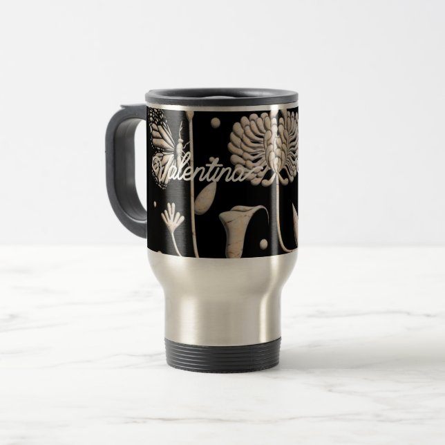 Caneca Térmica Tumbler gravado em aço inoxidável,Presente persona (Frente Esquerda)