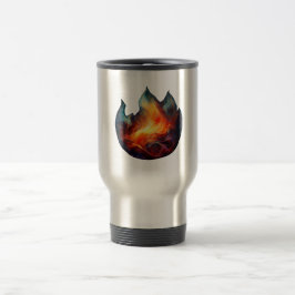 Caneca Térmica Tumbler térmico - Trabalho de arte de chamas