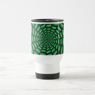 Caneca Térmica Túnel verde da espiral da bola