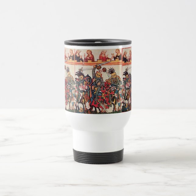CANECA TÉRMICA TURNAÇÃO MEDIEVAL, LUTA CONTRA KNIGHTS E DAMSELS (Centro)