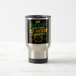 Caneca Térmica Turno de 12 horas CNA/Enfermeira jamaicana persona