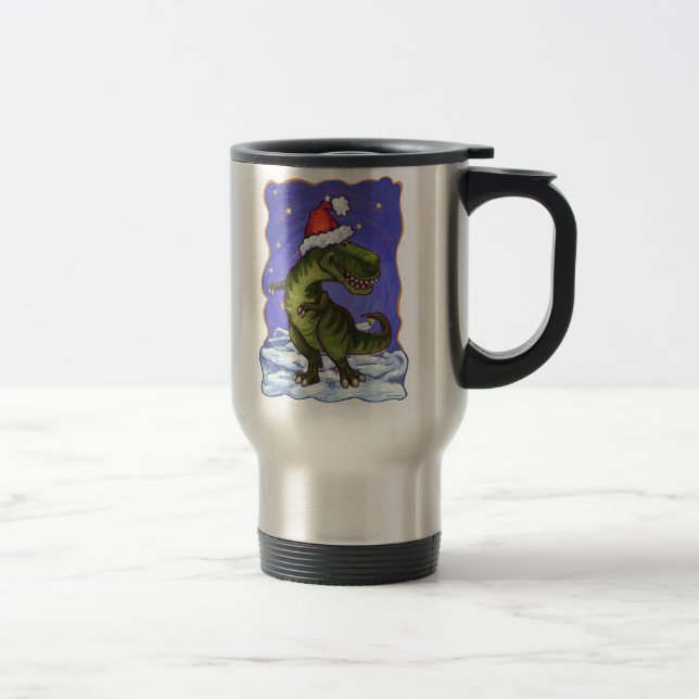 Caneca Térmica Tyrannosaurus Christmas (Direita)