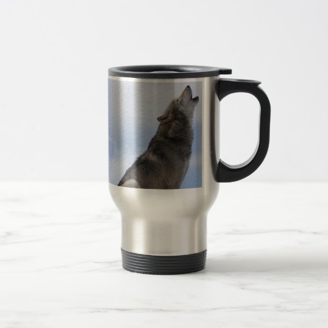 Caneca Térmica Uivo de Lobo (Direita)