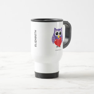 Caneca Térmica Um Amor Coruja   Adicione seu nome
