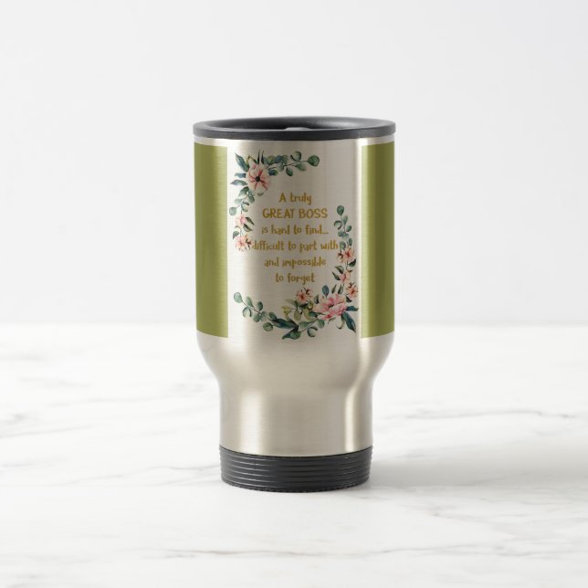 Caneca Térmica Um excelente de chefe, um Obrigado de presentes (Centro)