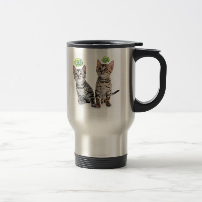 Caneca Térmica Um gatinho adorável como o gatinho (Direita)