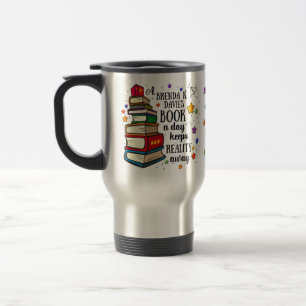 Caneca Térmica Um Livro De Brenda K Davies Um Dia Mantém A Reali