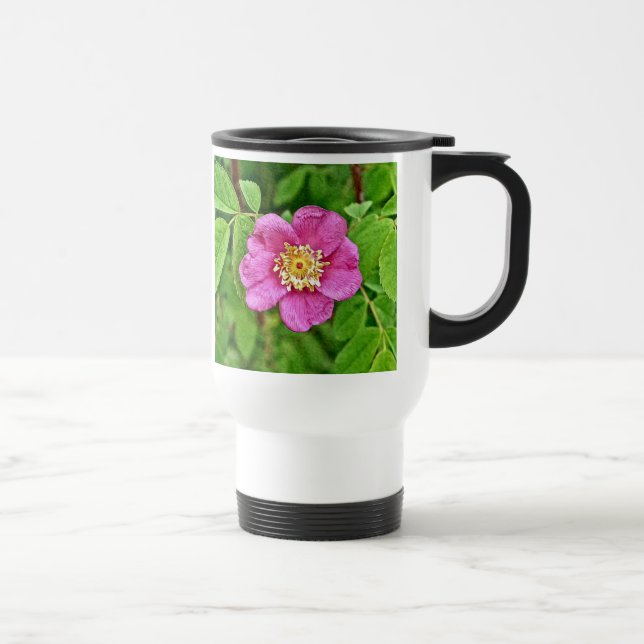 Caneca Térmica Um Rosa selvagem (Direita)