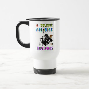 Caneca Térmica Um Soldado Acredita em Continuo