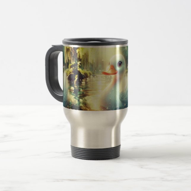 Caneca Térmica Um Sonho de Duckling (Frente Esquerda)
