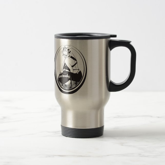 Caneca Térmica Uma caneca! acampamento sério da bebida! (Direita)