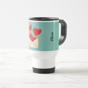 Caneca Térmica Uma Carta de Amor   Adicionar seu texto