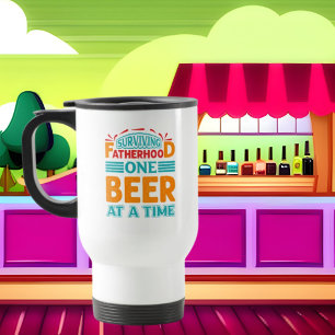Caneca Térmica uma cerveja engraçada e sobrevivente