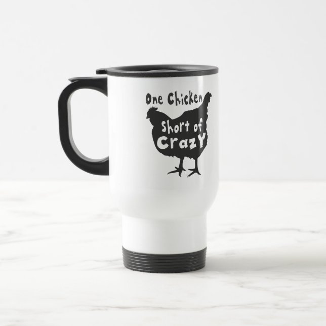 Caneca Térmica Uma Galinha Curta de Louco (Esquerda)