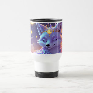 Caneca Térmica Uma pequena Raposa Sussurro Estelar Enluarada dorm