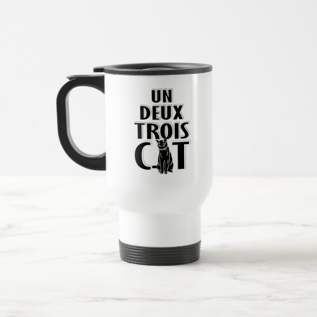 Caneca Térmica Un Deux Trois Cat French Cats (Esquerda)