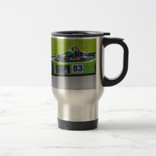 Caneca Térmica Único carro de corridas verde do seater