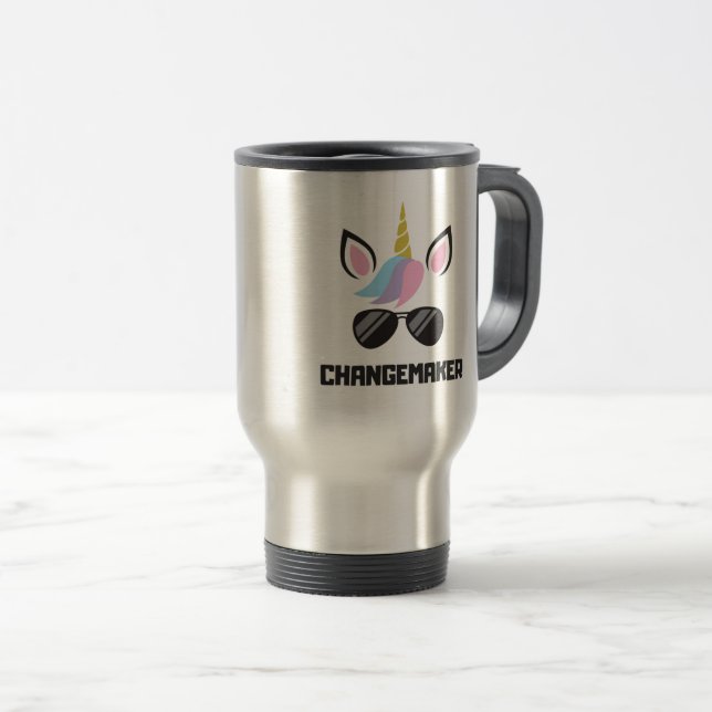 Caneca Térmica Unicórnio de Changemaker (Frente Esquerda)