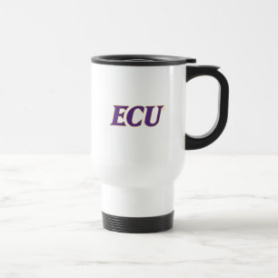 Caneca Térmica Universidade da Carolina do Leste Logotipo ECU