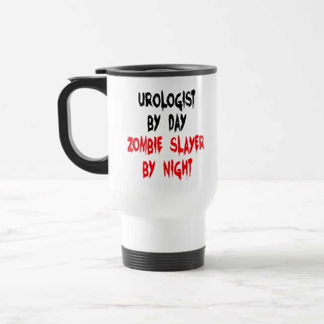 Caneca Térmica Urologista Zombie Slayer Piada (Esquerda)