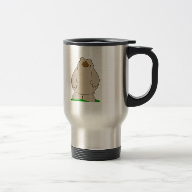 Caneca Térmica Ursinho grande bonito (Direita)