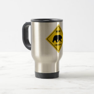 Caneca Térmica Urso artístico de SlipperyJoe cruzando sinal gay