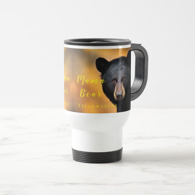 Caneca Térmica Urso-Caneca de viagem de Urso-Amarelo