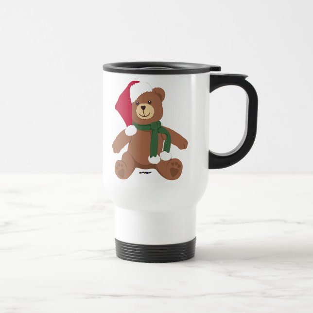 Caneca Térmica Urso de Natal Teddy (Direita)