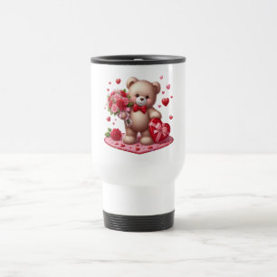 Caneca Térmica Urso de pelúcia Dia de os namorados