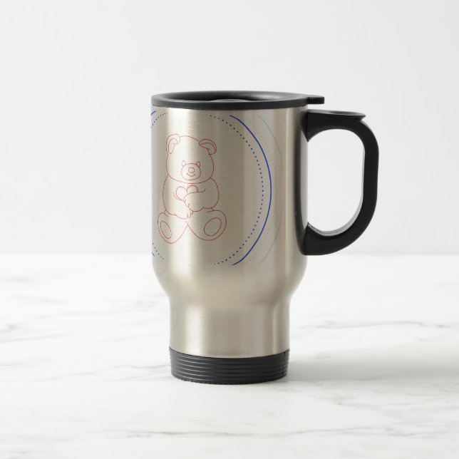 Caneca Térmica Urso de ursinho do menino (Direita)