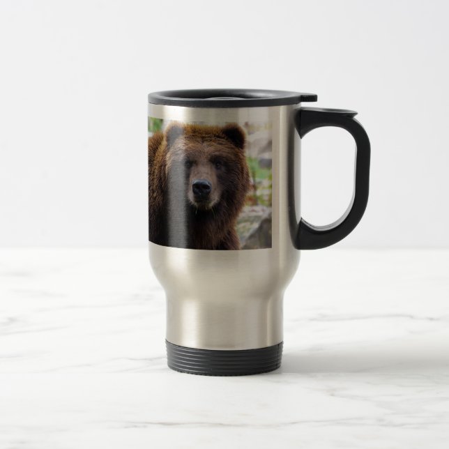 Caneca Térmica Urso de urso de Brown (Direita)