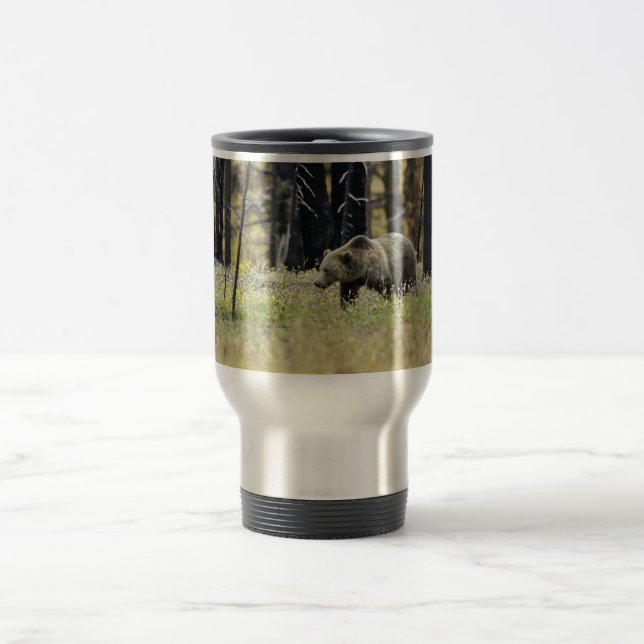 Caneca Térmica Urso de urso no campo no parque nacional de (Centro)